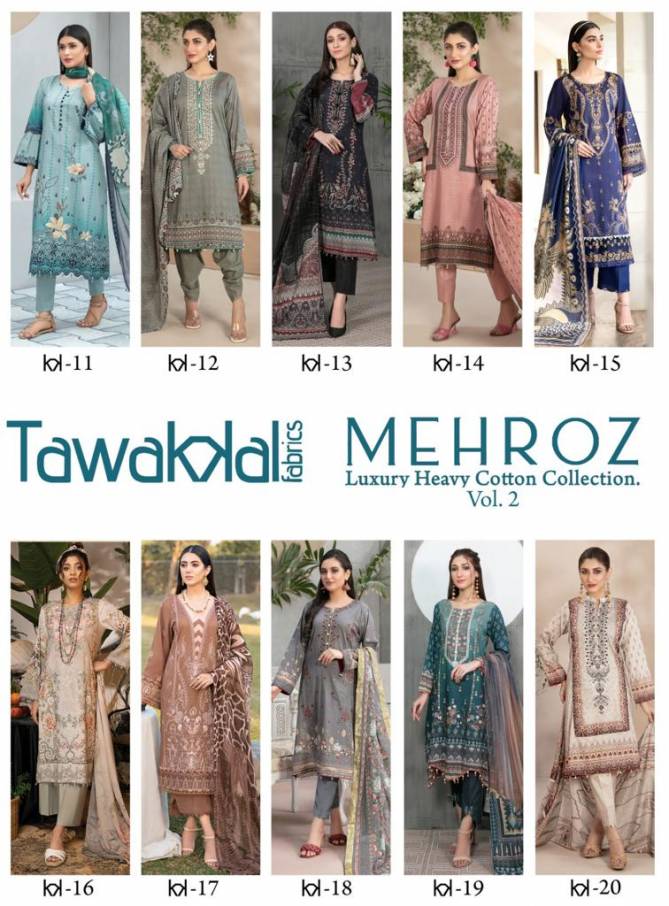 Mehroz Vol 2 By Tawakkal Cotton Dress Material Collection